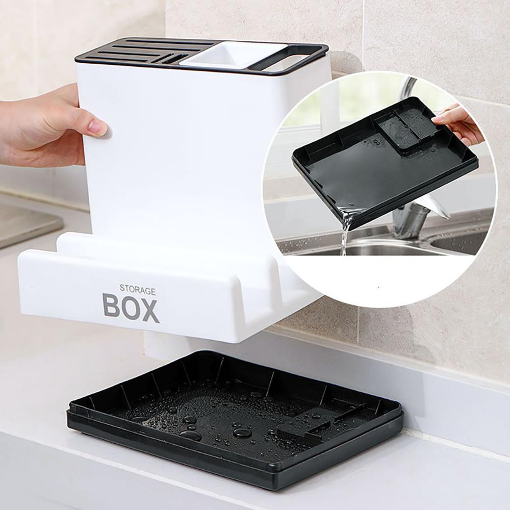 Kitchen Knife Plastic Storage Rack for Kitchen Cabinet