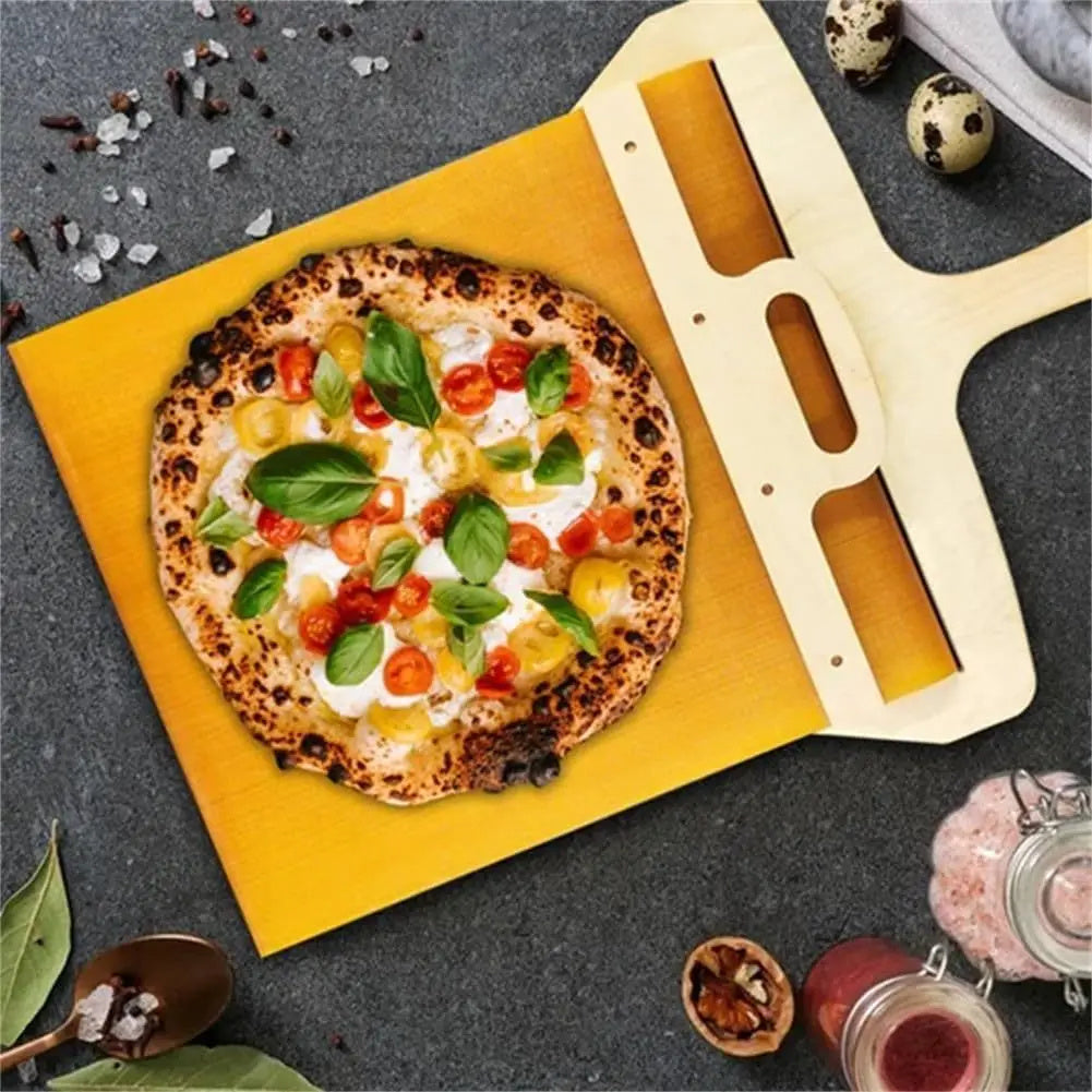 Kitchen Gadgets Sliding Pizza Shovel Non Stick Pizza Smooth Cutting Board