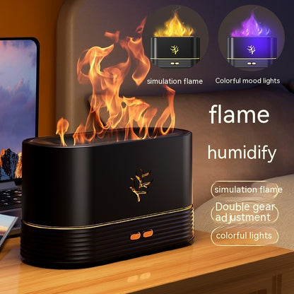 Flame Humidifier USB Smart Timing LED Electric Aroma Diffuser