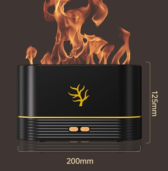 Flame Humidifier USB Smart Timing LED Electric Aroma Diffuser