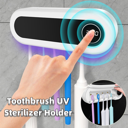 Wall Mounted Toothbrush Holder Smart Toothbrush UV Sterilizer Holder