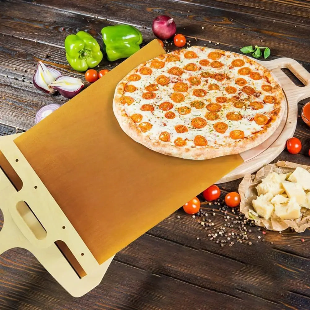 Kitchen Gadgets Sliding Pizza Shovel Non Stick Pizza Smooth Cutting Board