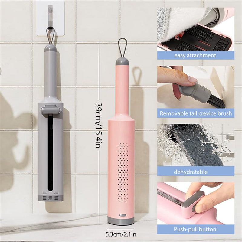 Rotatable Self-Squeeze Mini Mop With Crevice Brush