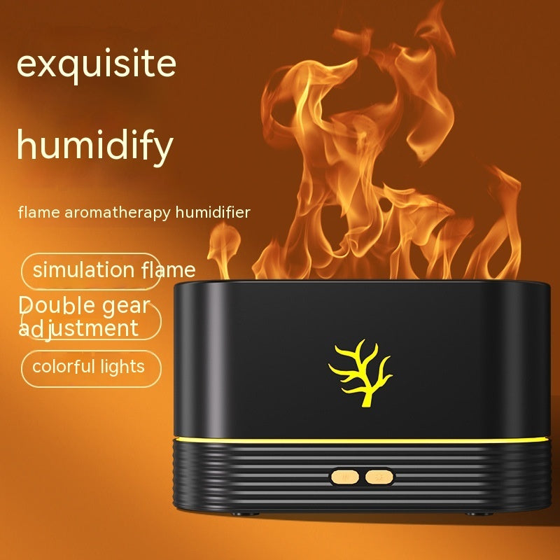 Flame Humidifier USB Smart Timing LED Electric Aroma Diffuser