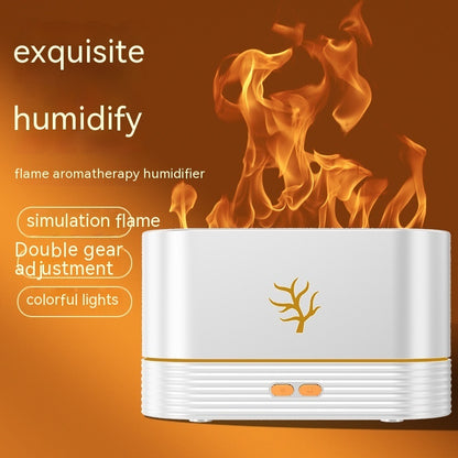 Flame Humidifier USB Smart Timing LED Electric Aroma Diffuser